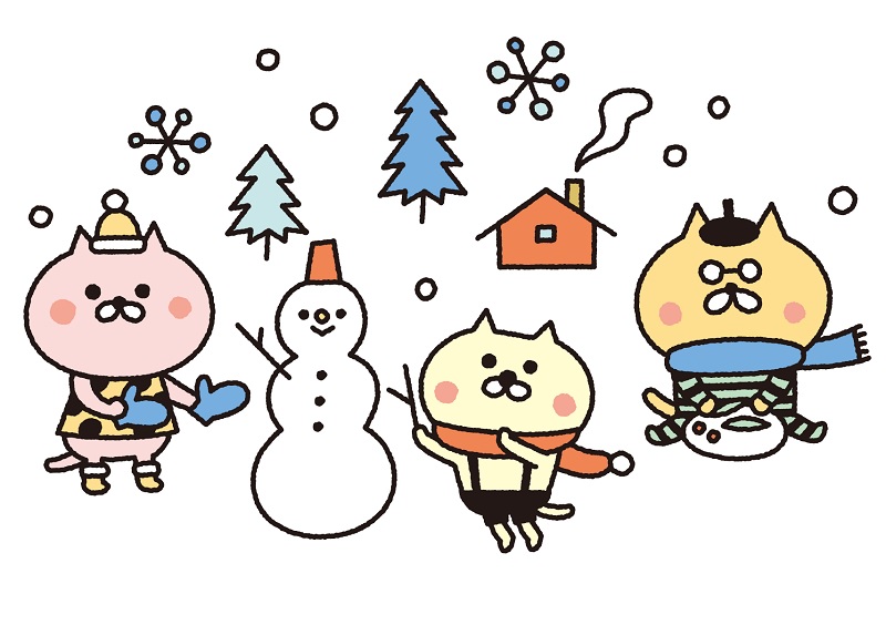 1月13日(日)~2月13日(水)【雪遊びキャラクターぬり絵】作品募集!