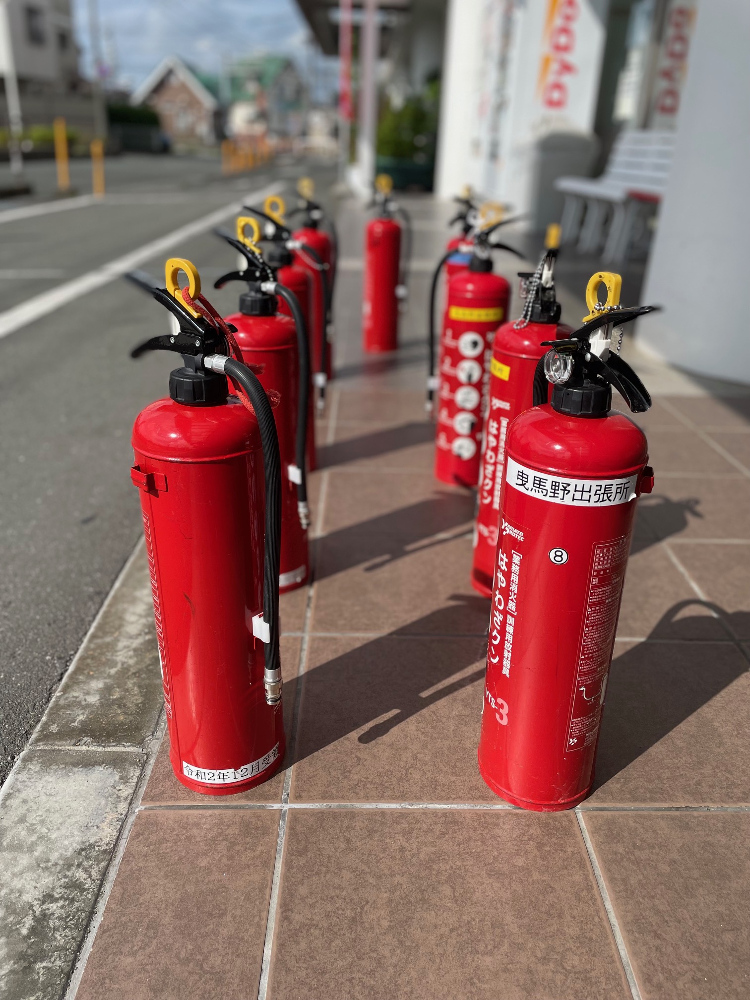 浜松市消防局中消防署曳馬野出張所様に消火器をお借りしました。