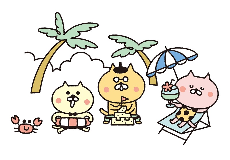 7月10日(土)~8月30日(月)【『夏』キャラクターぬり絵】作品募集!
