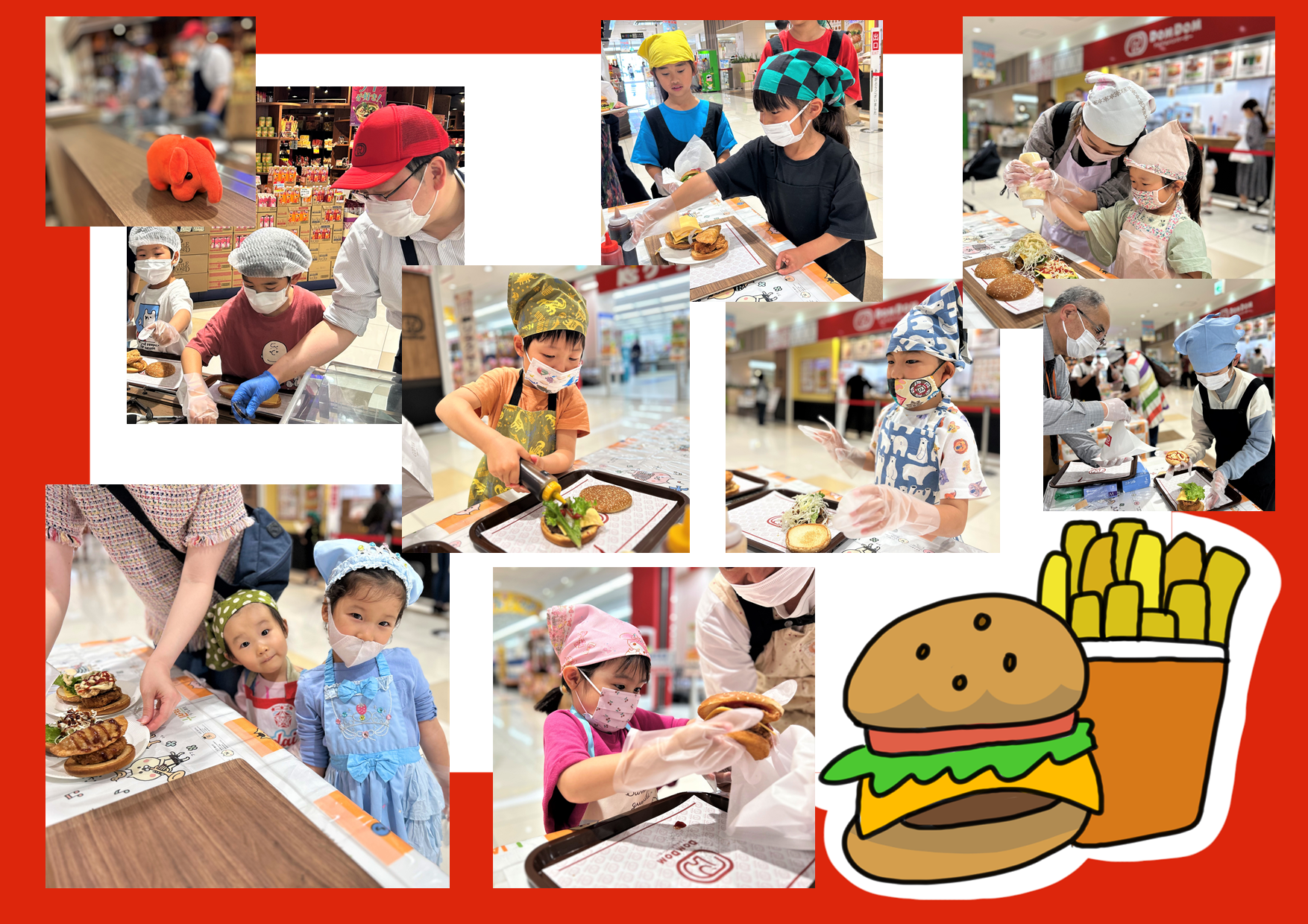5月5日（金）ドムドムハンバーガー『親子ハンバーガーづくり体験』が開催されました♪