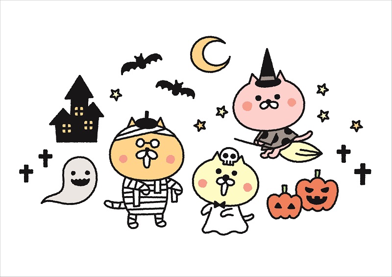 9月14日(土)~10月31日(水)【ハロウィンキャラクターぬり絵】作品募集!