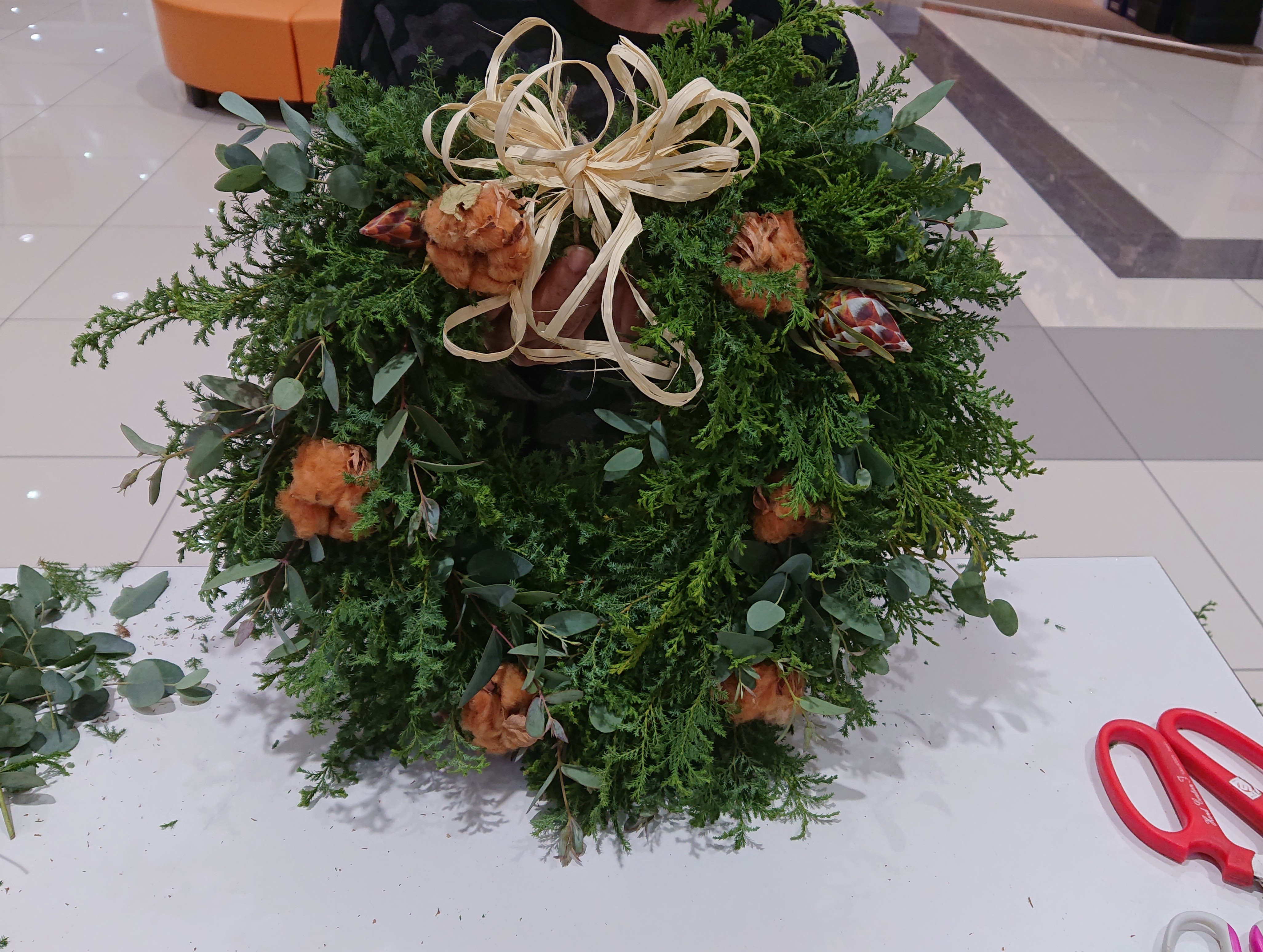 ナチュラルクリスマスリース